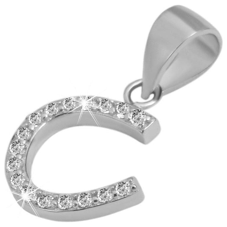 Echt Silber Anhänger Glücksbringer Hufeisen ohne Kette - Luxurelle-Shop