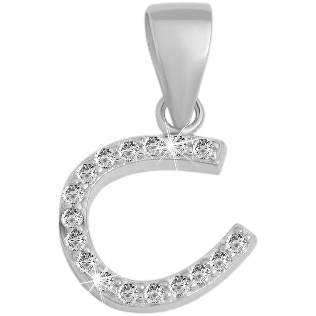 Echt Silber Anhänger Glücksbringer Hufeisen ohne Kette - Luxurelle-Shop