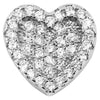 Echt Silber Anhänger Herz ohne Kette, 925/, 2,4 gr., rhodiniert - Luxurelle-Shop