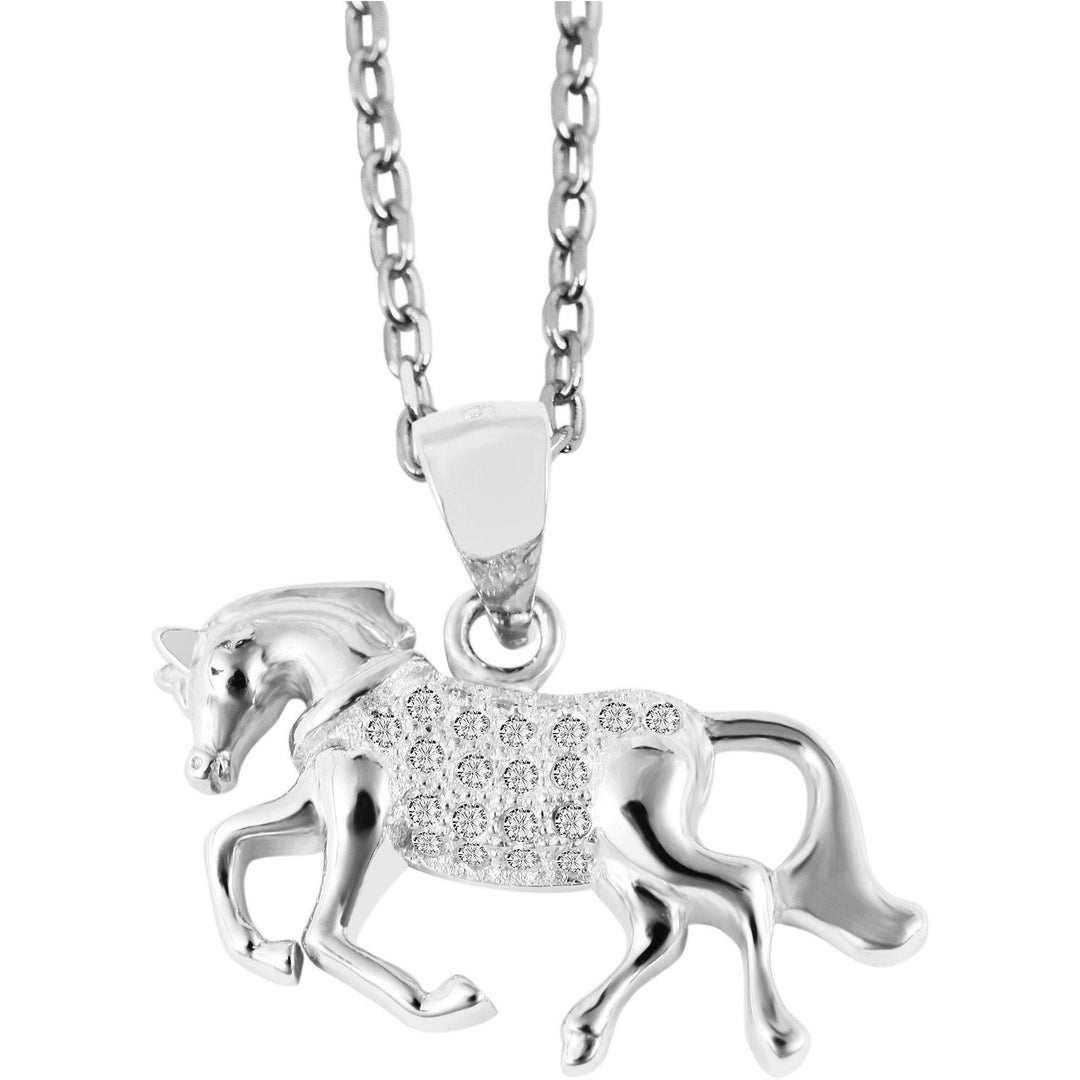 Echt Silber Anhänger Pferd ohne Kette - Luxurelle-Shop