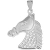 Echt Silber Anhänger Pferd ohne Kette, 925/, 2 gr., rhodiniert - Luxurelle-Shop