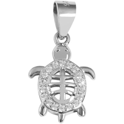 Echt Silber Anhänger Schildkröte ohne Kette - Luxurelle-Shop