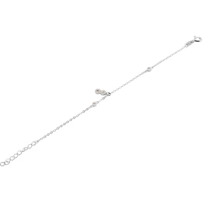 Echt Silber Armband 925/rhodiniert, 0,9g - Luxurelle-Shop
