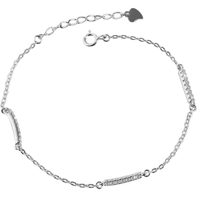 Echt Silber Armband 925/rhodiniert - Luxurelle-Shop