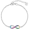 Echt Silber Armband mit bunten Zirkonia 925/rhodiniert - Luxurelle-Shop