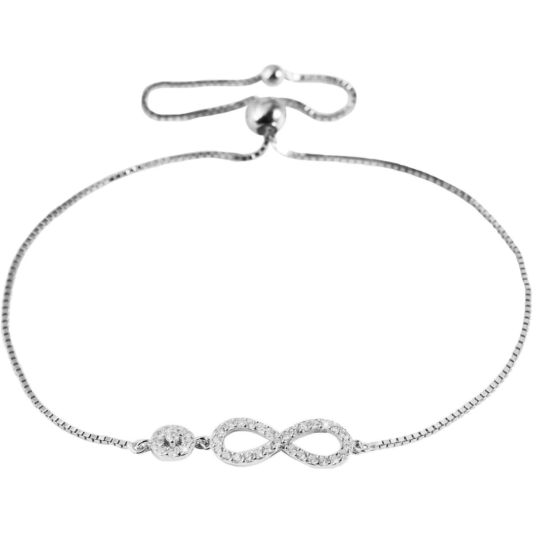 Echt Silber Armband mit Unentlichzeichen 925/rhodiniert - Luxurelle-Shop