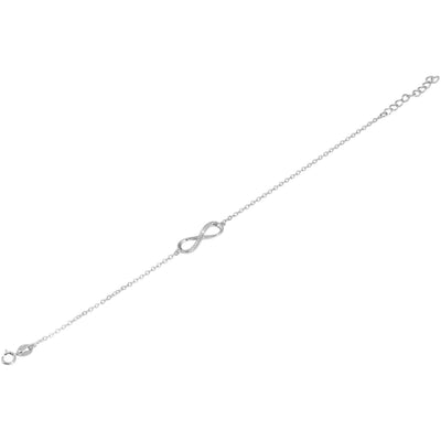 Echt Silber Armband mit Unentlichzeichen 925/rhodiniert - Luxurelle-Shop