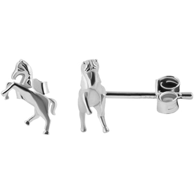 Echt Silber Pferde Ohrringe - Luxurelle-Shop