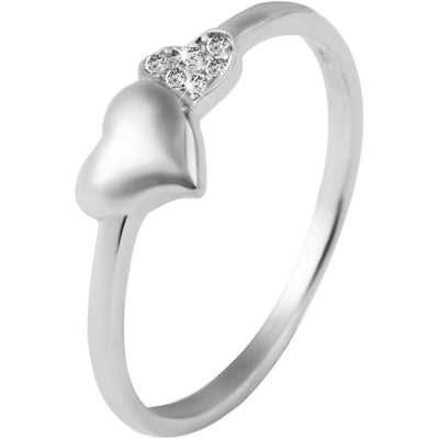 Echt Silber Ring, 925/, rhodiniert, 1,4g - Luxurelle-Shop