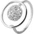 Echt Silber Ring, 925/, rhodiniert, 2,4g