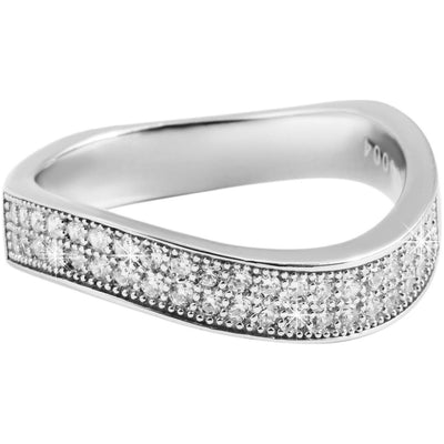 Echt Silber Ring, 925/, rhodiniert, 3,3g - Luxurelle-Shop