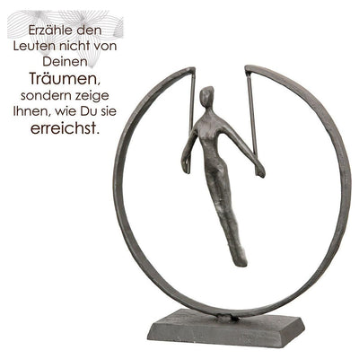 Eisen Design-Skulptur "Gymnast" - Luxurelle-Shop