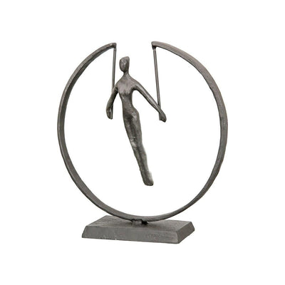 Eisen Design-Skulptur "Gymnast" - Luxurelle-Shop