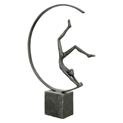 Eisen Design-Skulptur "Gymnast" - Luxurelle-Shop