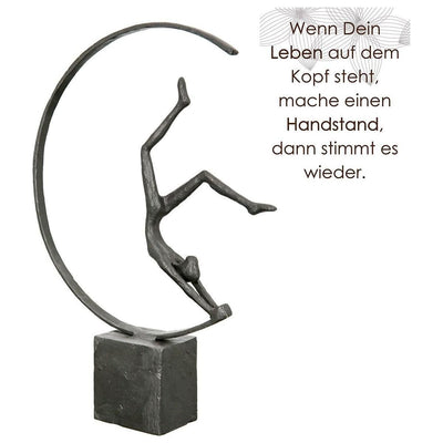 Eisen Design-Skulptur "Gymnast" - Luxurelle-Shop