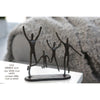 Eisen Design Skulptur "Jumping" brüniert - Luxurelle-Shop