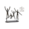 Eisen Design Skulptur "Jumping" brüniert - Luxurelle-Shop