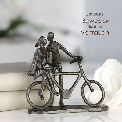 Eisen Design Skulptur "Pair on Bike" - Luxurelle-Shop