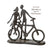 Eisen Design Skulptur "Pair on Bike"