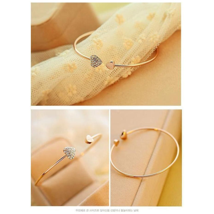 Elegantes Herzreif in Gold - Luxurelle-Shop