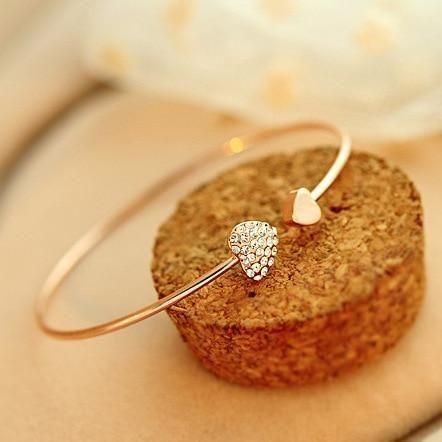 Elegantes Herzreif in Gold - Luxurelle-Shop