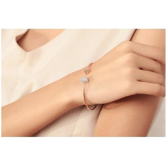 Elegantes Herzreif in Gold - Luxurelle-Shop