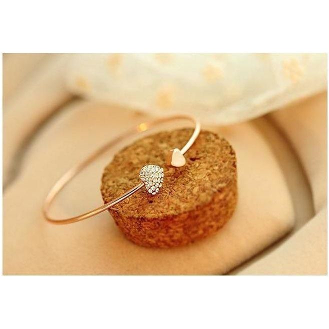Elegantes Herzreif in Gold - Luxurelle-Shop