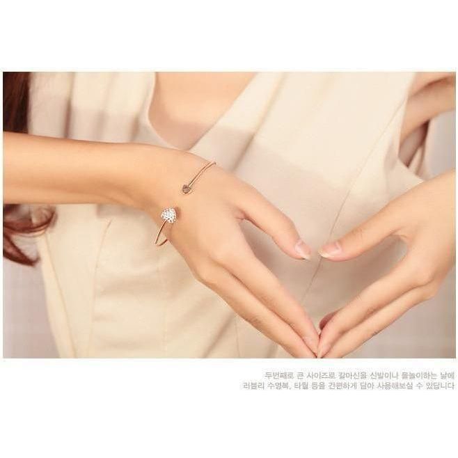Elegantes Herzreif in Gold - Luxurelle-Shop