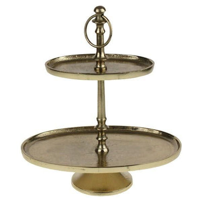 Etagere, oval, warm-gold - Luxurelle-Shop