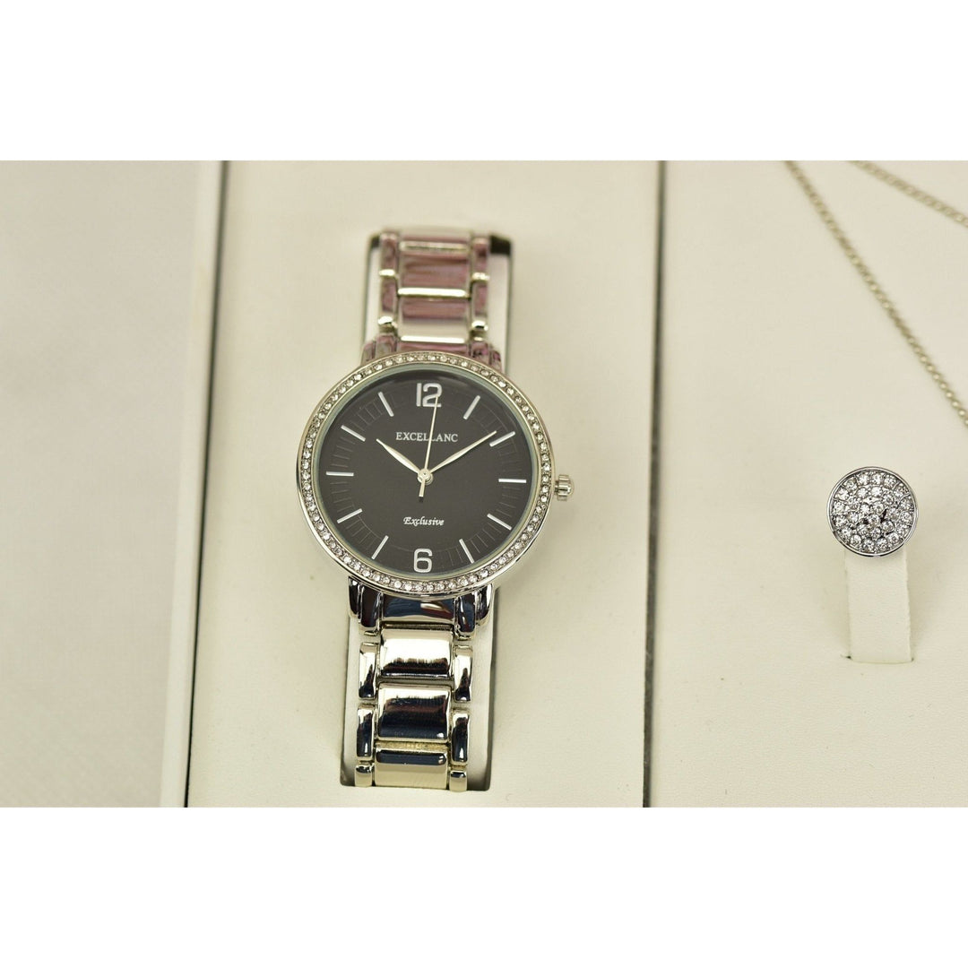 Excellanc Damenuhr im Set mit Kette und Ohrringe - Luxurelle-Shop