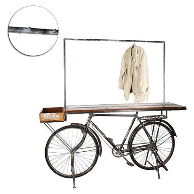 Fahrradgarderobe,Mangoholz/Metall - Luxurelle-Shop