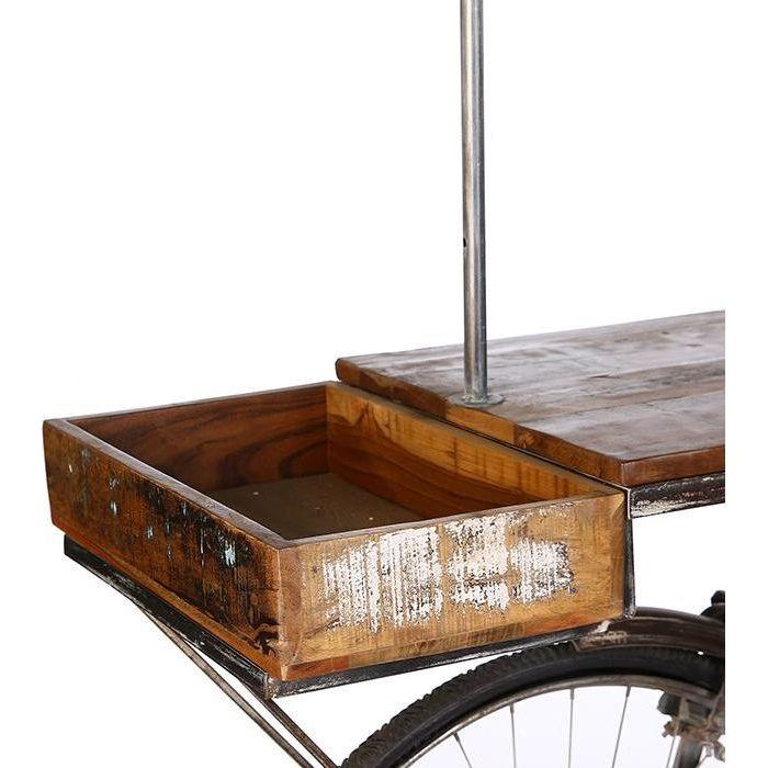 Fahrradgarderobe,Mangoholz/Metall - Luxurelle-Shop