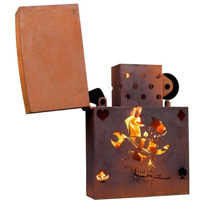 Feuertonne Zippo Totenkopf / Handarbeit Made in Germany - jeder Artikel ein Unikat - Luxurelle-Shop