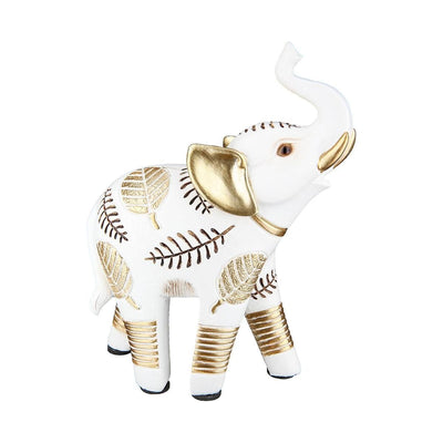 Figur, Elefant, "Pagina", Blattdesign - Luxurelle-Shop