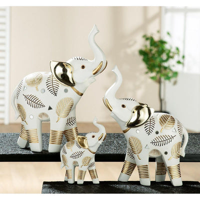 Figur, Elefant, "Pagina", Blattdesign - Luxurelle-Shop