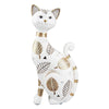 Figur, Katze, "Pagina", Blattdesign in 3 Varianten - Luxurelle-Shop