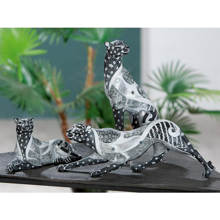 Figur, Panther, "Piron", gestreift, - Luxurelle-Shop