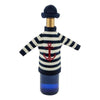 Flaschenpulli mit Mütze Blau - Luxurelle-Shop