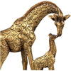 Giraffenpaar 18 cm Antik-Gold