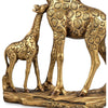 Giraffenpaar 29 cm Antik-Gold