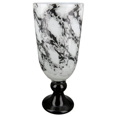 Glas Pokal Vase "Trophy" 31 cm hoch - Luxurelle-Shop