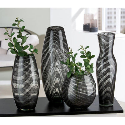 Glas Vase "Fascia" 30 cm hoch - Luxurelle-Shop