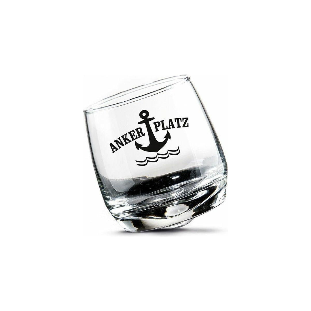 Glas Wackelglas "Ankerplatz" 2er-Set - Luxurelle-Shop