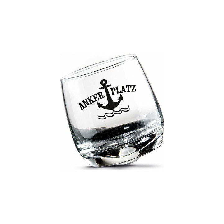 Glas Wackelglas "Ankerplatz" 2er-Set - Luxurelle-Shop