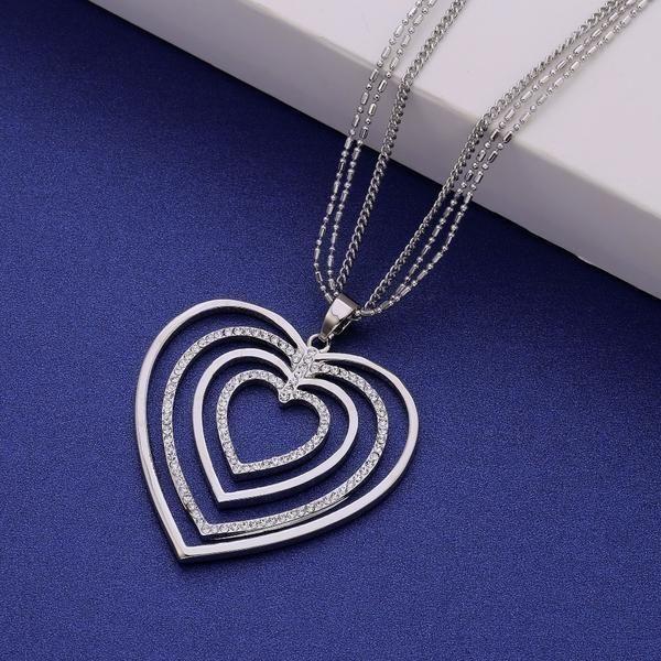 Halskette Big Hearty in 3 Farben - Luxurelle-Shop
