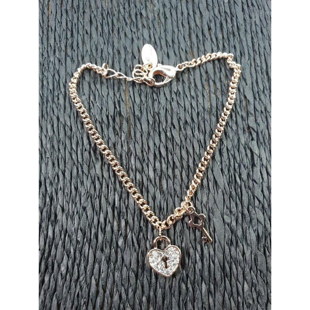 Herz Schloss Armband in 3 Farben - Luxurelle-Shop