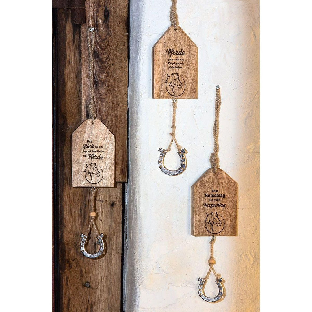 Holz Hänger Botschaften "Pferd" in drei Varianten - Luxurelle-Shop