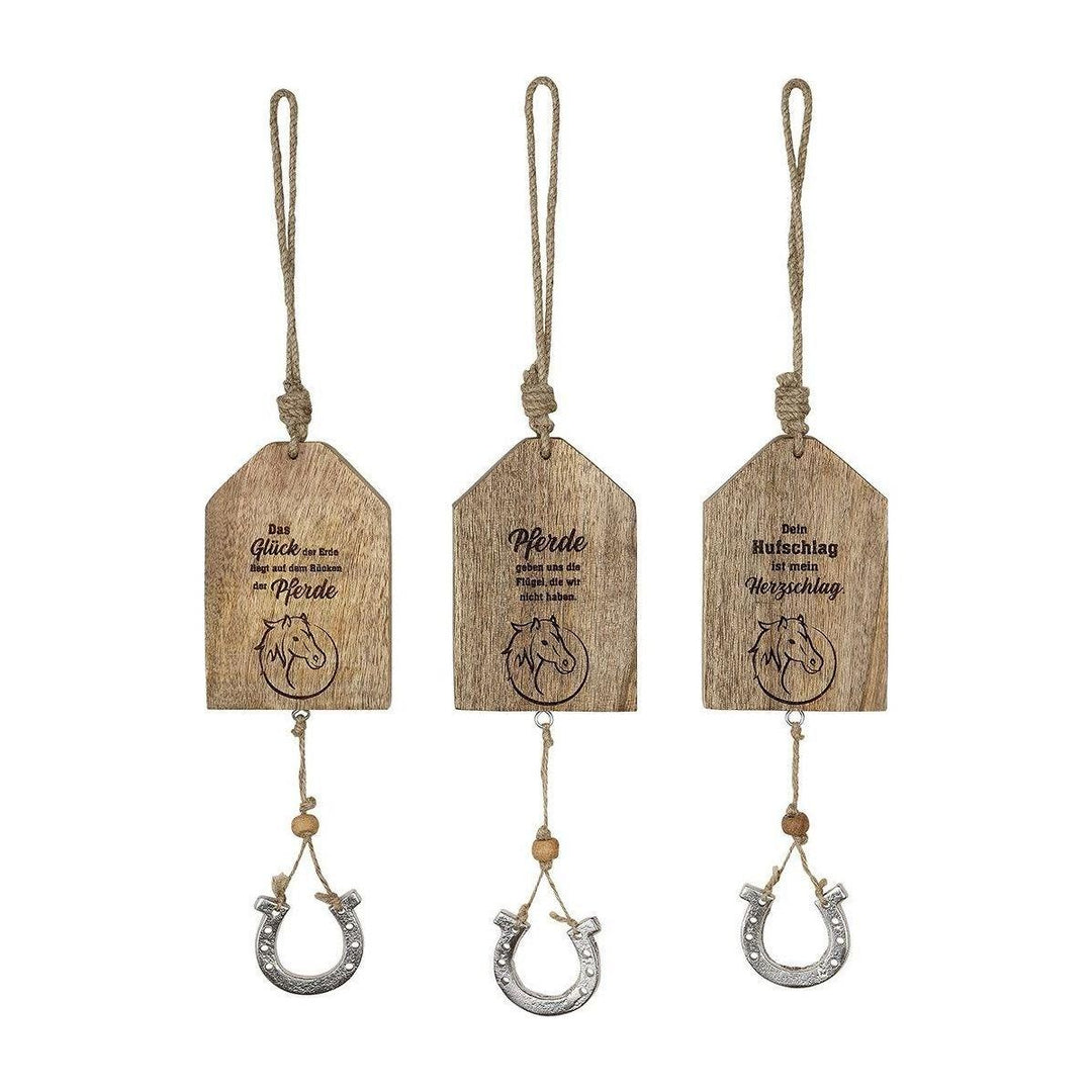 Holz Hänger Botschaften "Pferd" in drei Varianten - Luxurelle-Shop