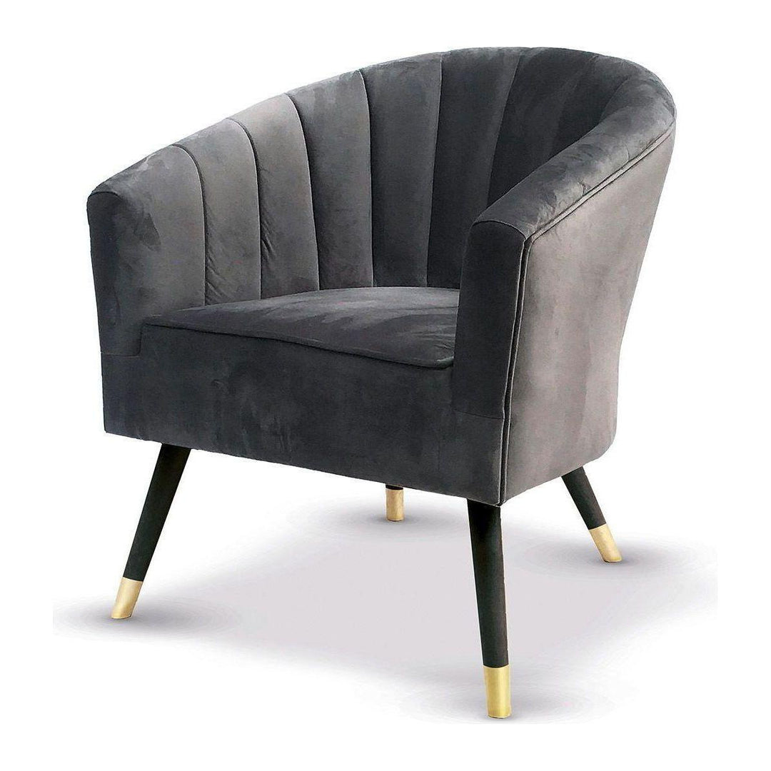 Holz Sessel Samt "Vesuv" - Luxurelle-Shop