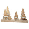 Holz Skulptur "Hirsche im Wald" - Luxurelle-Shop